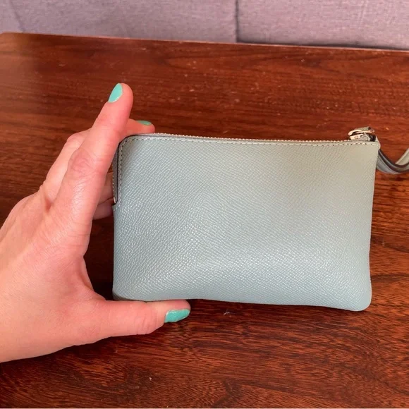 COACH Wristlet Light Blue - Picture 4 of 7